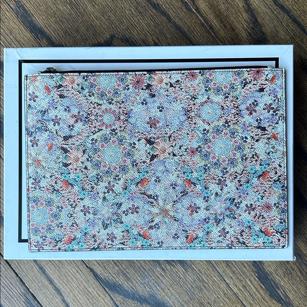 Tabitha Simmons floral leather  Clutch